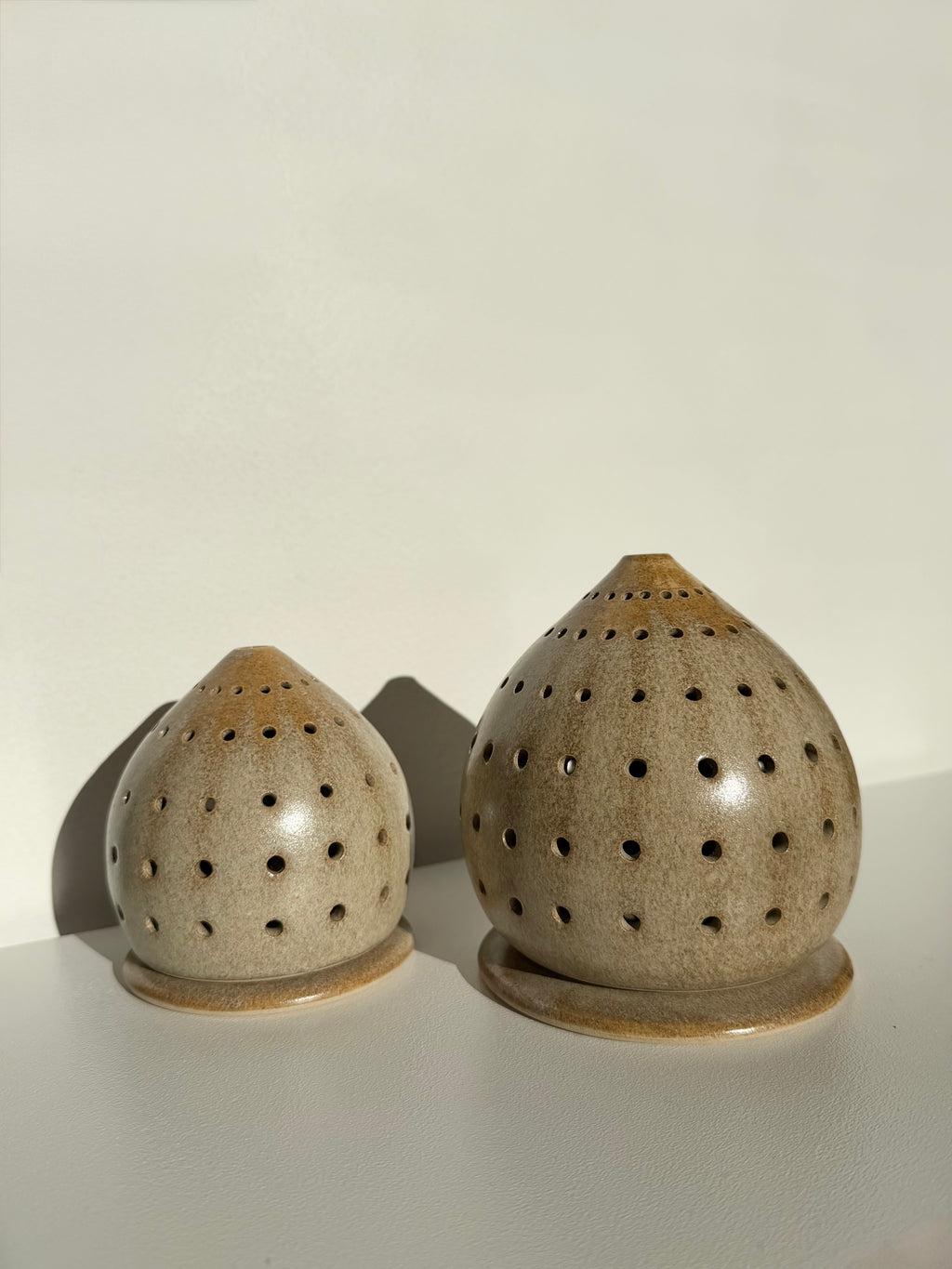 Lanterne - stor - Sand